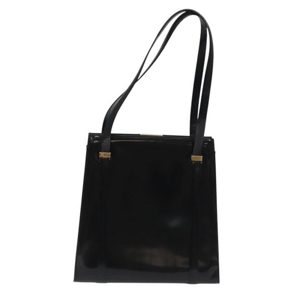 GUCCI Shoulder Bag Patent Leather Black Gold 001 1781 001 1781 - Picture 2 of 12